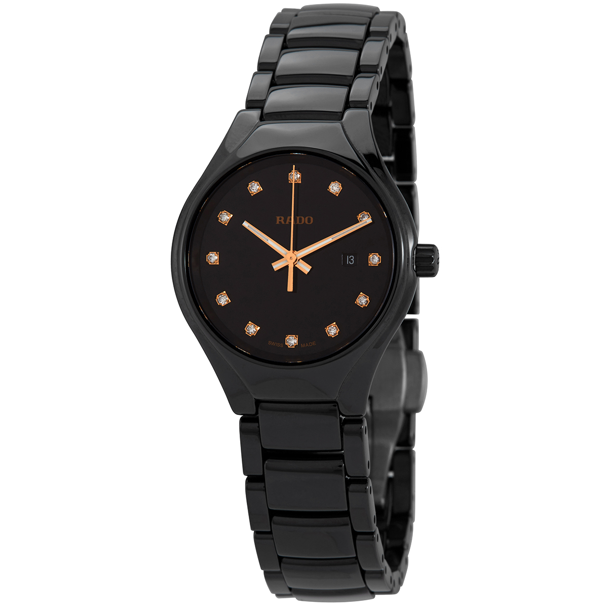Rado True Diamonds Quartz Black Dial Ladies Watch R27059732