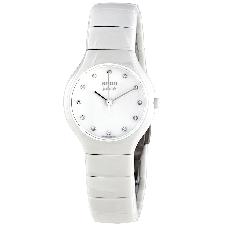 Rado True Quartz Diamond White Dial Ladies Watch R27696762