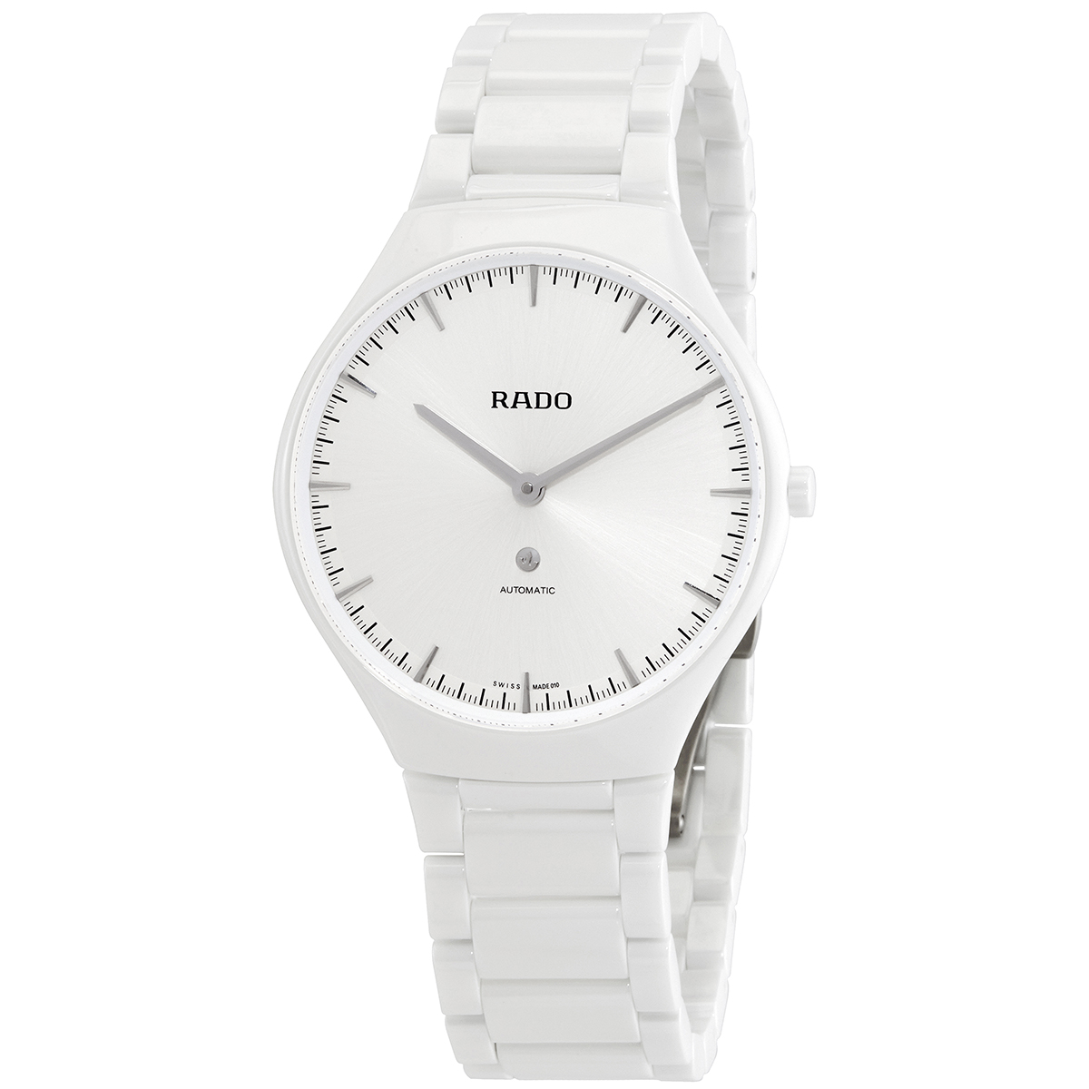 Rado True Thinline Automatic White Dial Ceramic Unisex  Watch R27970102