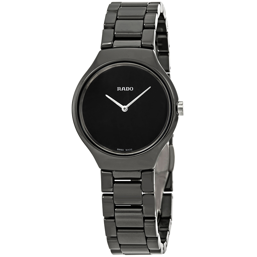 Rado True Thinline Black Dial Ladies Watch R27742192