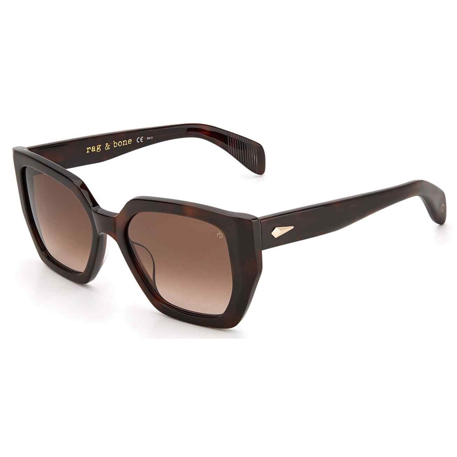 Rag & Bone Rag And Bone Brown Gradient Butterfly Ladies Sunglasses Rnb1052s 0086/ha 54 In Brown