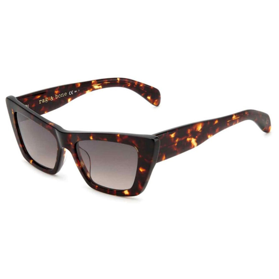 Rag & Bone Rag And Bone Brown Gradient Cat Eye Ladies Sunglasses Rnb1068s 0086/ha 53 In Brown