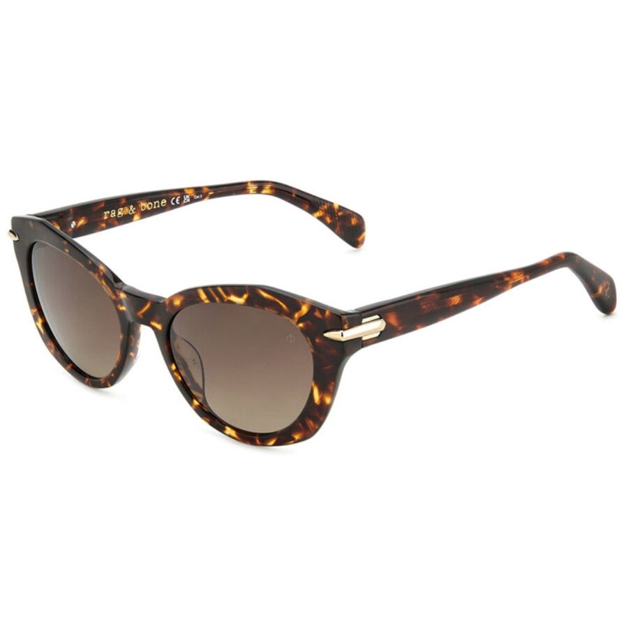 Rag & Bone Rag And Bone Brown Gradient Cat Eye Ladies Sunglasses Rnb1084s 0086/ha 53 In Brown