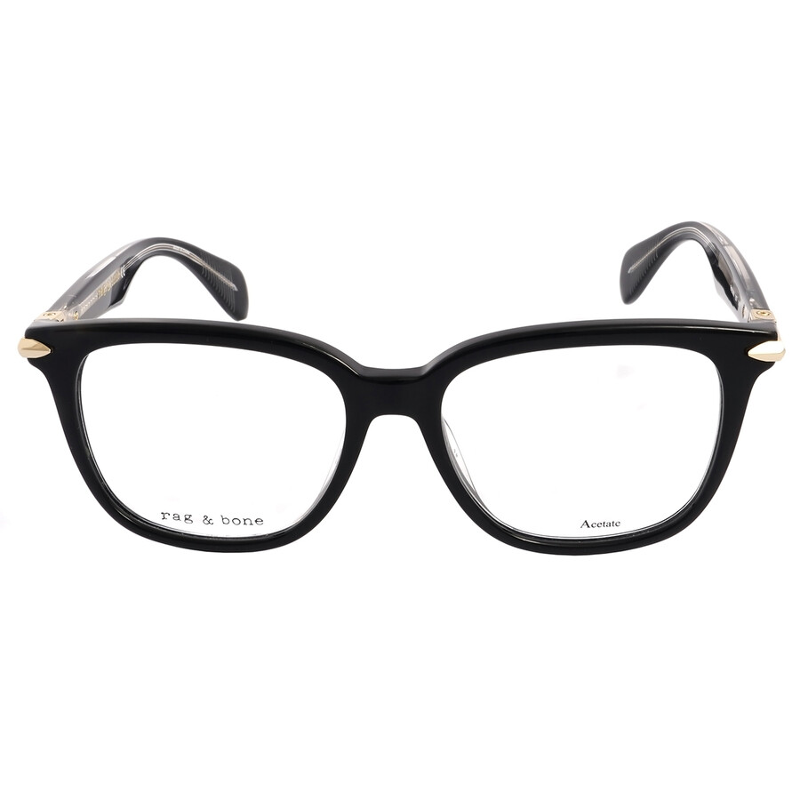 Rag & Bone Rag And Bone Demo Rectangular Unisex Eyeglasses Rnb3008 0807 50 In Demo Lens