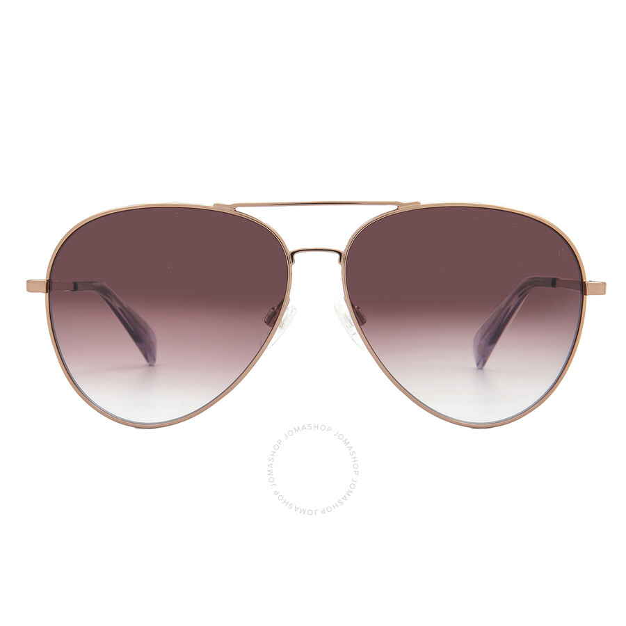 Rag & Bone Rag And Bone Pink Gradient Pilot Men's Sunglasses Rnb5052/g/s 0au2/3x 59
