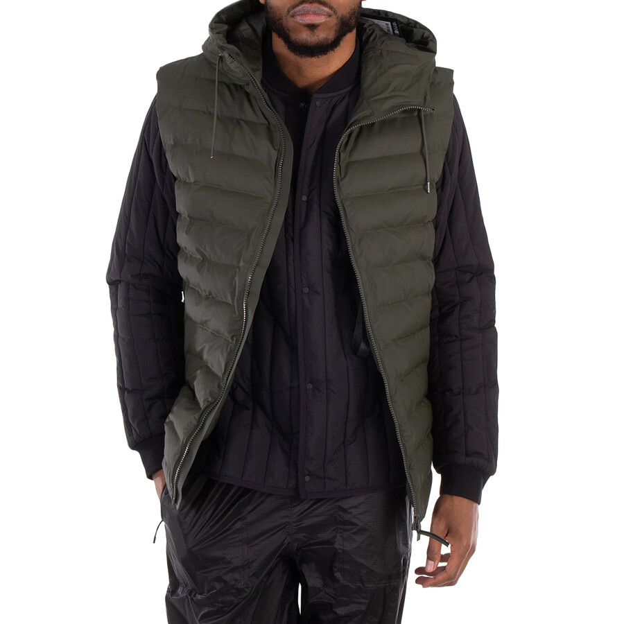 Adjustable Hood Drawstring Sleeveless Jacket