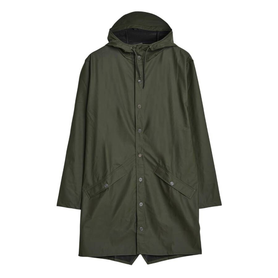 Green Lightweight Waterproof Long Jacket