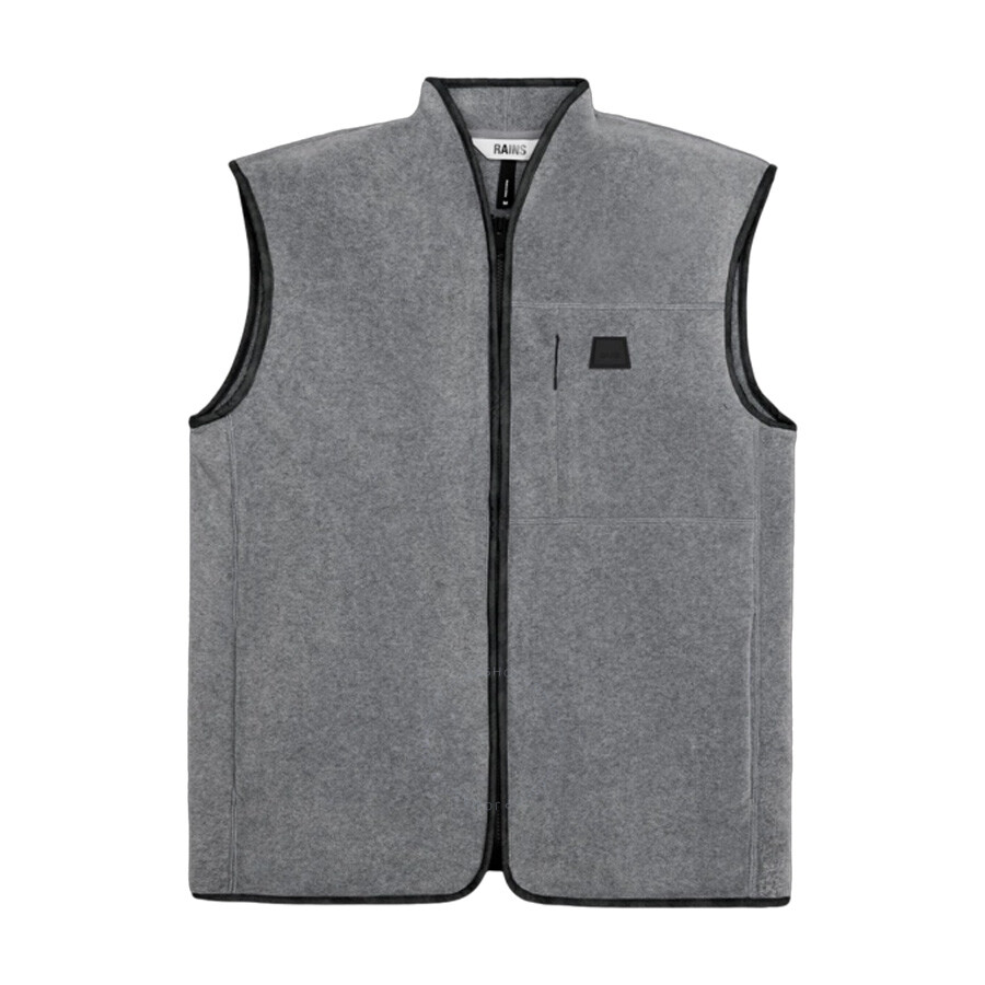 Rains Male Yermo Fleece Vest In Grey