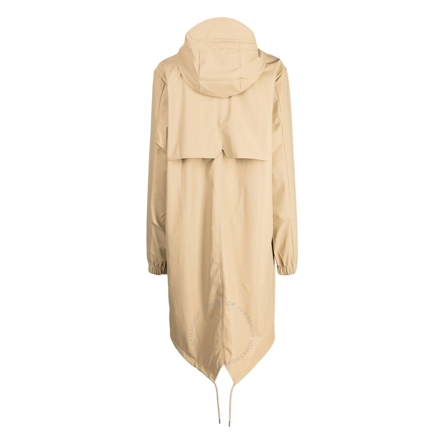 Rains Fishtail Drawstring-hood Coated Parka