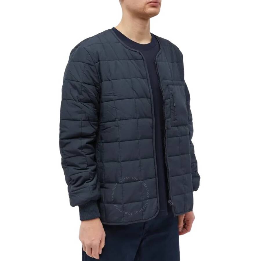 Rains Navy Water-repellent Quilted Liner Jacket In Blue