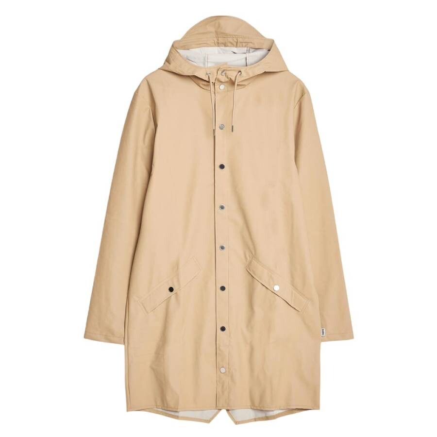 Sand Lightweight Waterproof Long Jacket