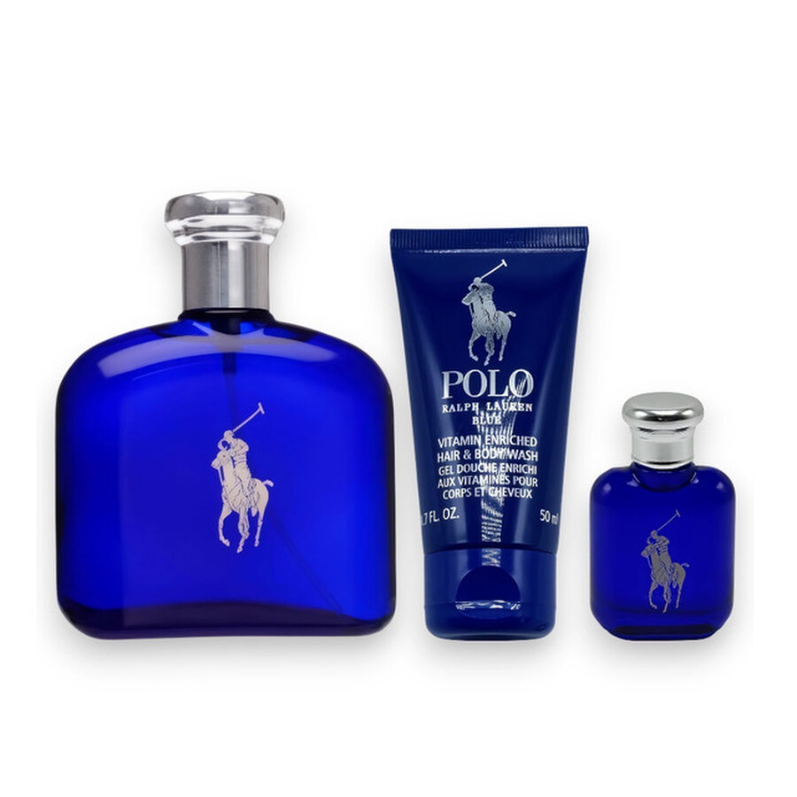 Ralph Lauren Men's Polo Blue Gift Set Fragrances 8885020430035