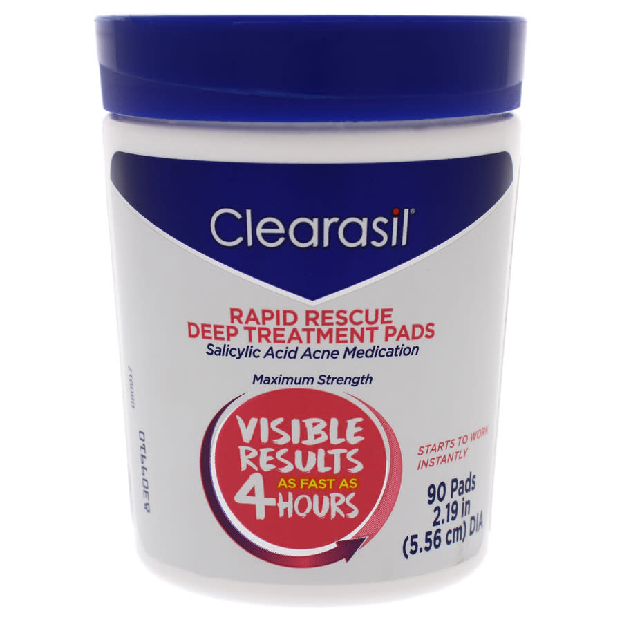 Clearasil Rapid Rescue Deep Treatment Pads by Clearasil for Unisex - 90 ...