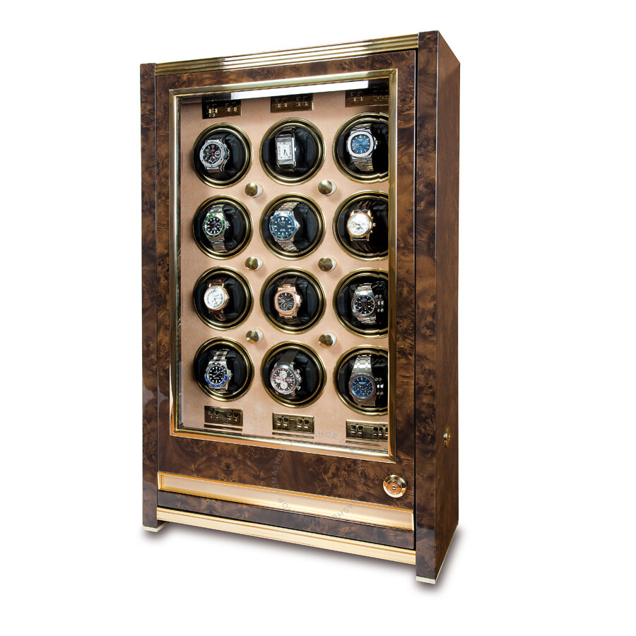 Rapport London Rapport Paramount Walnut Burl Twelve Watch Winder