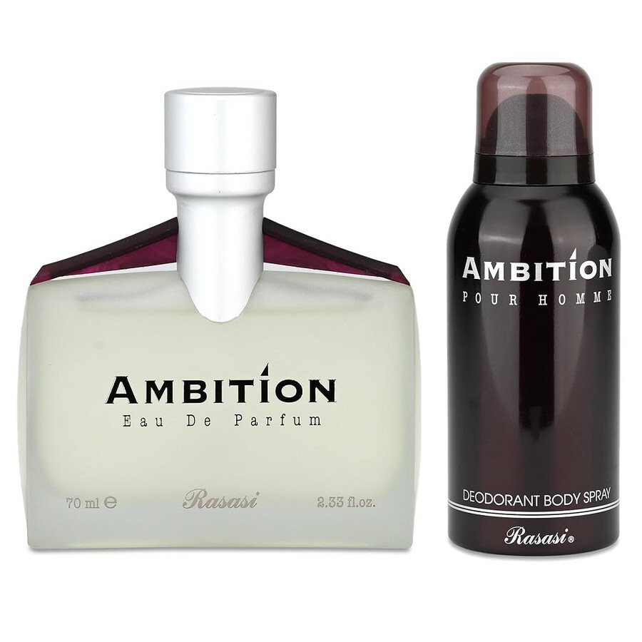 Rasasi Men's Ambition Gift Set Fragrances 614514640029