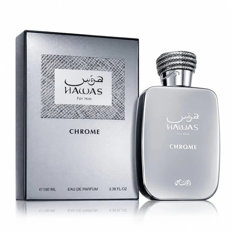 Rasasi Men's Hawas Chrome Edp 3.4 oz Fragrances 614514331095