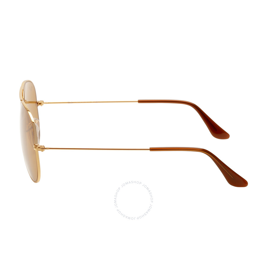Ray Ban Aviator Classic B-15 Brown Pilot Unisex Sunglasses Rb3025 001/33 55 In Brown