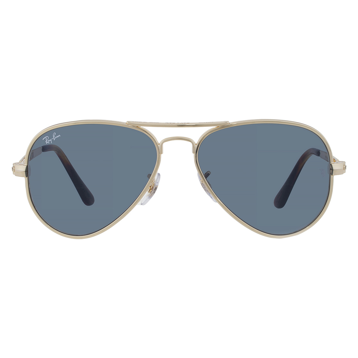 Pre Owned Ray Ban Aviator Large Blue Metal Sunglasses w/ Case Ray-Ban RB3025 Aviator Large Metal Silver, Blue, Black  main image 3