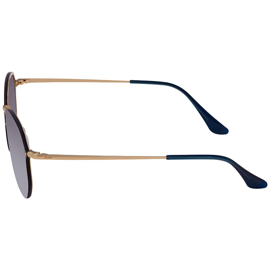 ray ban hexagonal light blue gradient