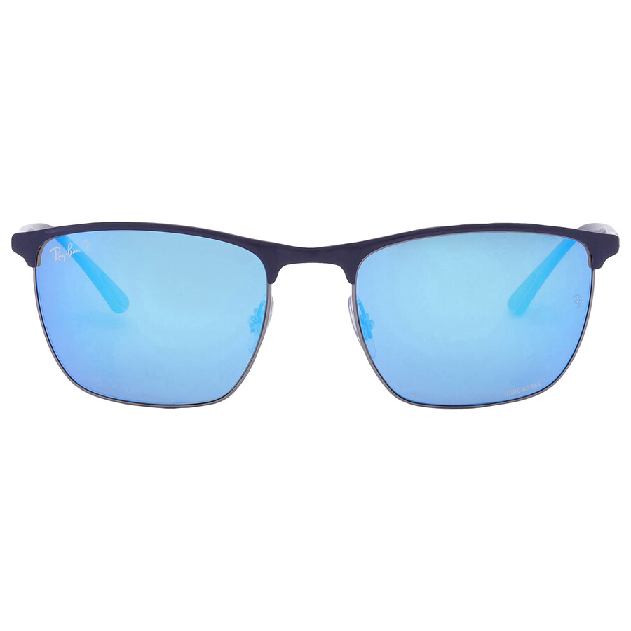 Ray-Ban Blue Chromance Square Unisex Sunglasses RB3686 92044L 57