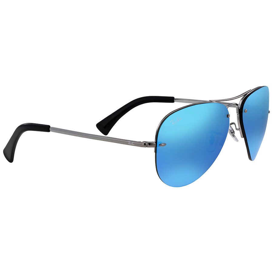 ray ban aviator blue glasses