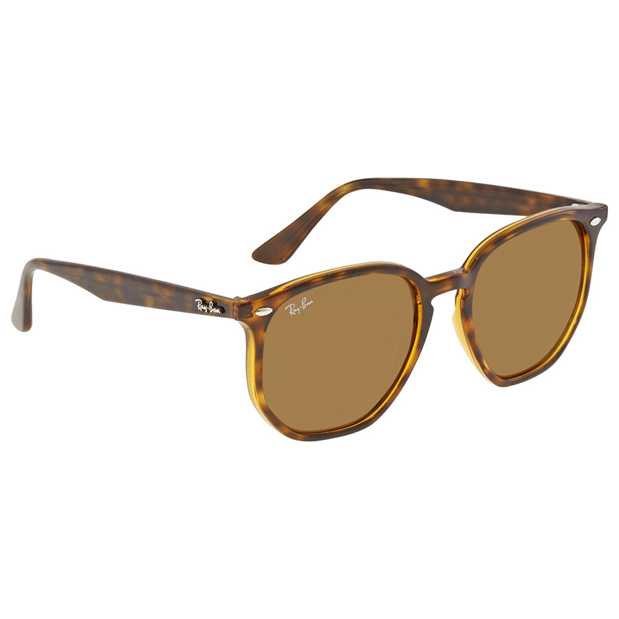 Ray Ban Brown Classic B-15 Hexagonal Unisex Sunglasses Rb4306 710/73 54 In Brown