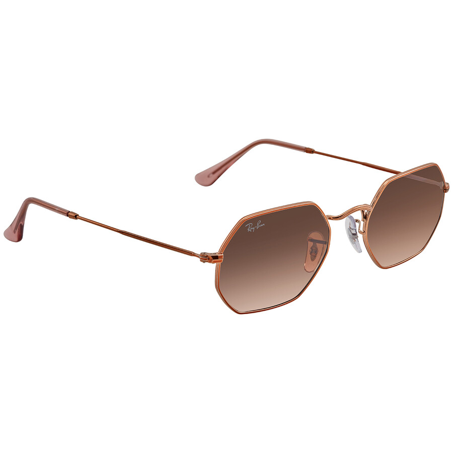 ray ban octagonal brown