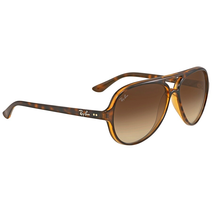 Ray Ban Cats 5000 Classic Light Brown Gradient Aviator Unisex Sunglasses Rb4125 710/51 59 In Brown