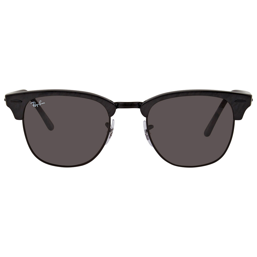 Ray-Ban Clubmaster Marble Dark Grey Square Unisex Sunglasses