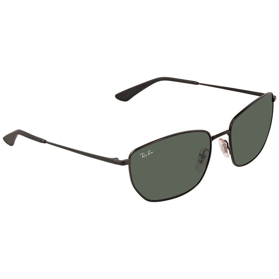 RayBan Dark Green Men's Sunglasses RB3653 002/71 60 8056597122290