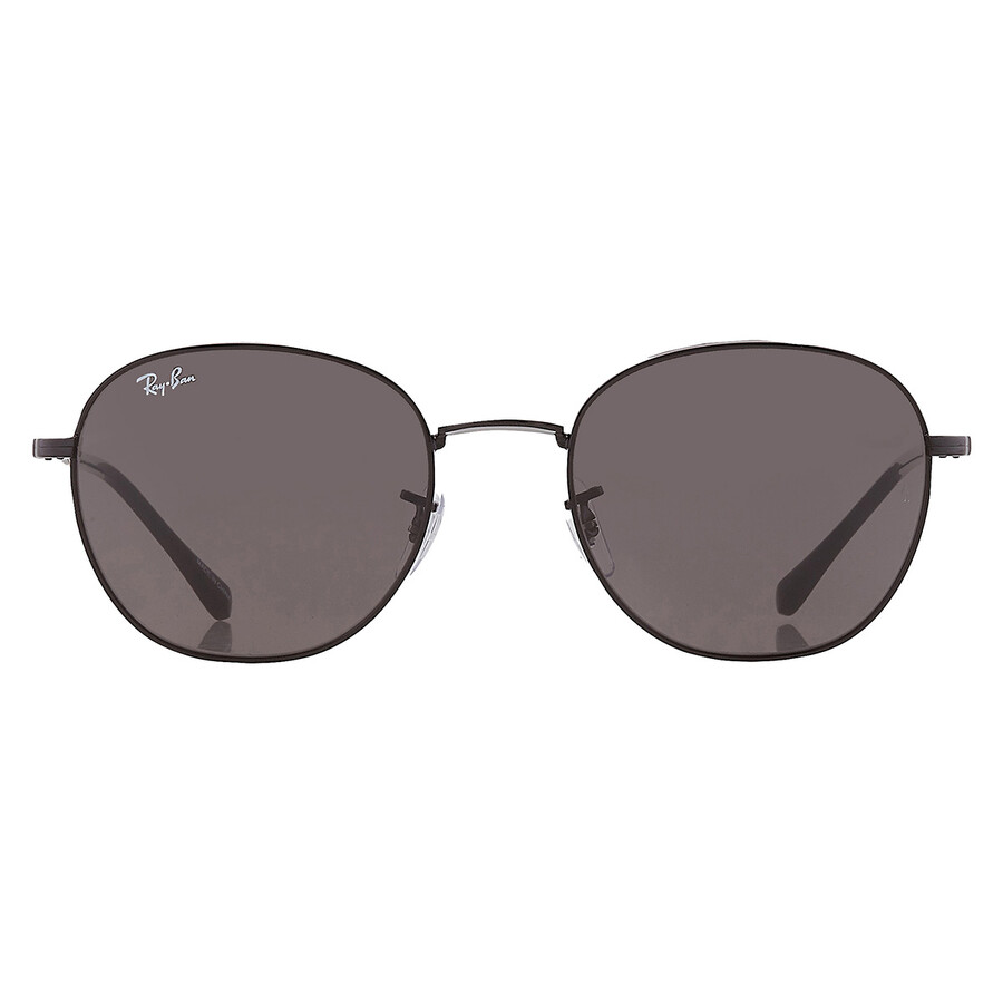 Ray Ban Dark Grey Phantos Unisex Sunglasses Rb3809 002/b1 53 In Black / Dark / Grey