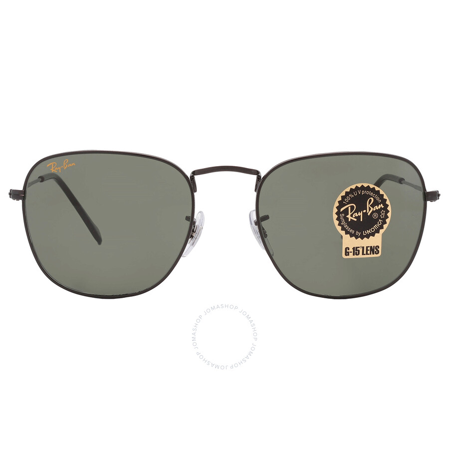 Shop Ray Ban Frank Green Classic G-15 Square Unisex Sunglasses Rb3857 919931 54