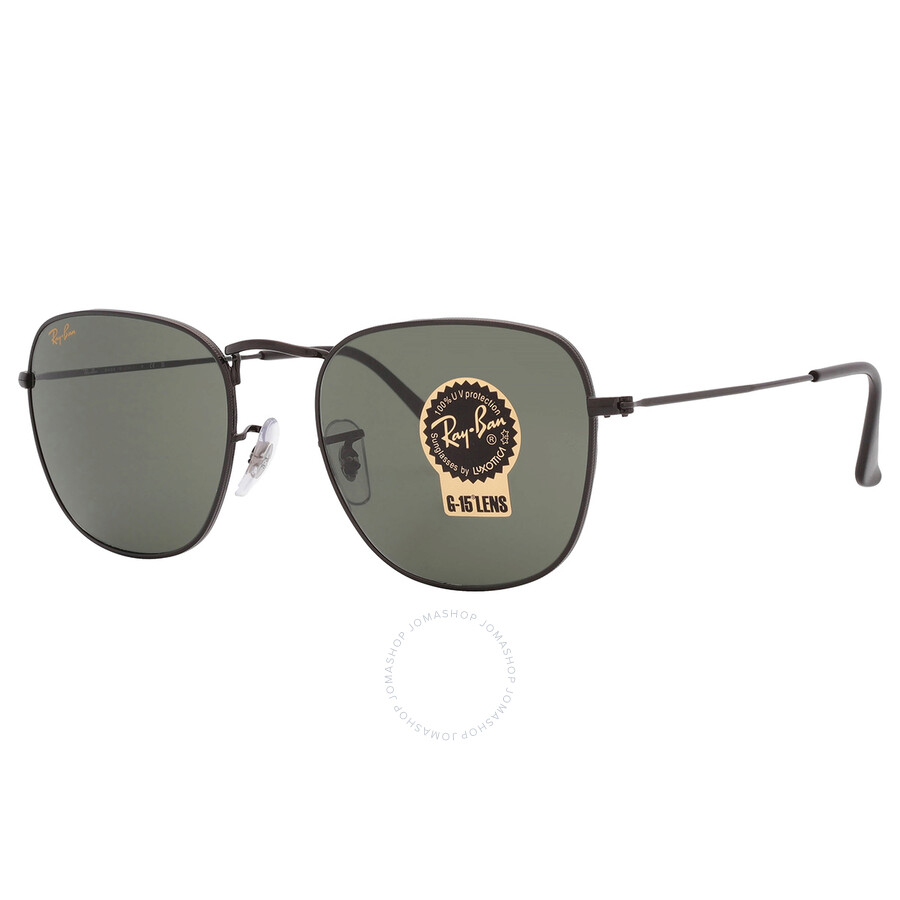 Shop Ray Ban Frank Green Classic G-15 Square Unisex Sunglasses Rb3857 919931 54