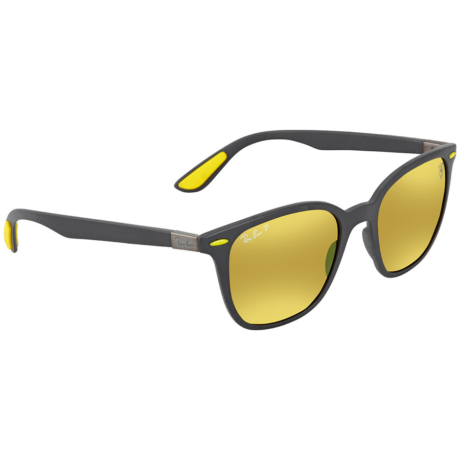 RayBan Gold Mirror Square Sunglasses RB4297MF6086B51 8056597046206