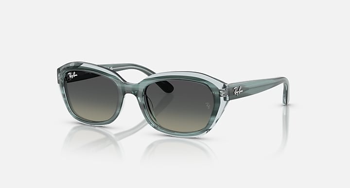 Ray-Ban Green Gradient Geometric Girls Sunglasses RJ9081S 717511
