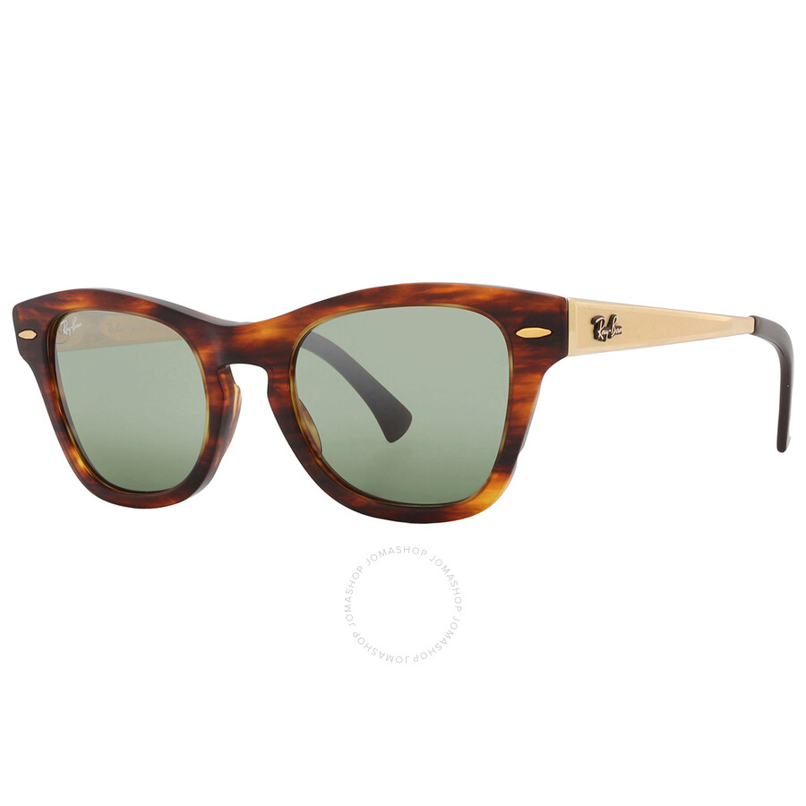 Ray Ban Green Mirror Square Unisex Sunglasses Rb0707sm 954/g4 50