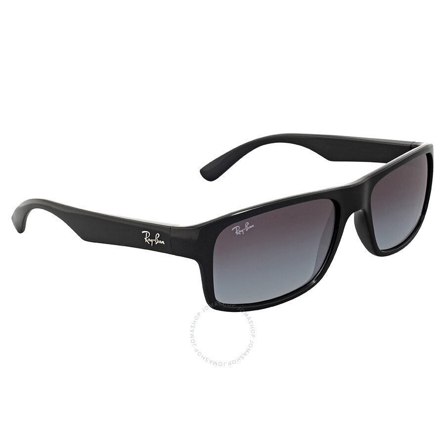 Ray Ban Grey Gradient Rectangular Sunglasses Rb4205i 601/8g 56 In Grey/black