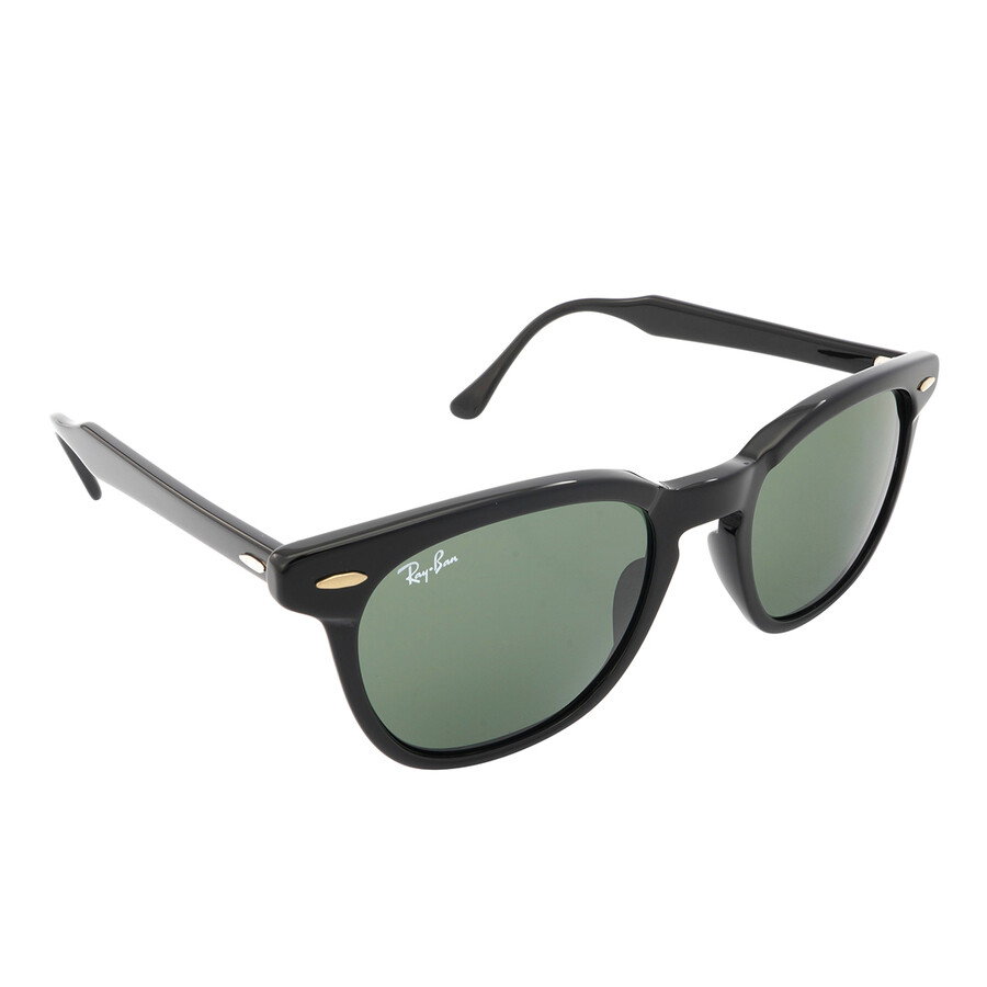 Shop Ray Ban Hawkeye Green Square Unisex Sunglasses Rb2298 901/31 52 In Black / Green