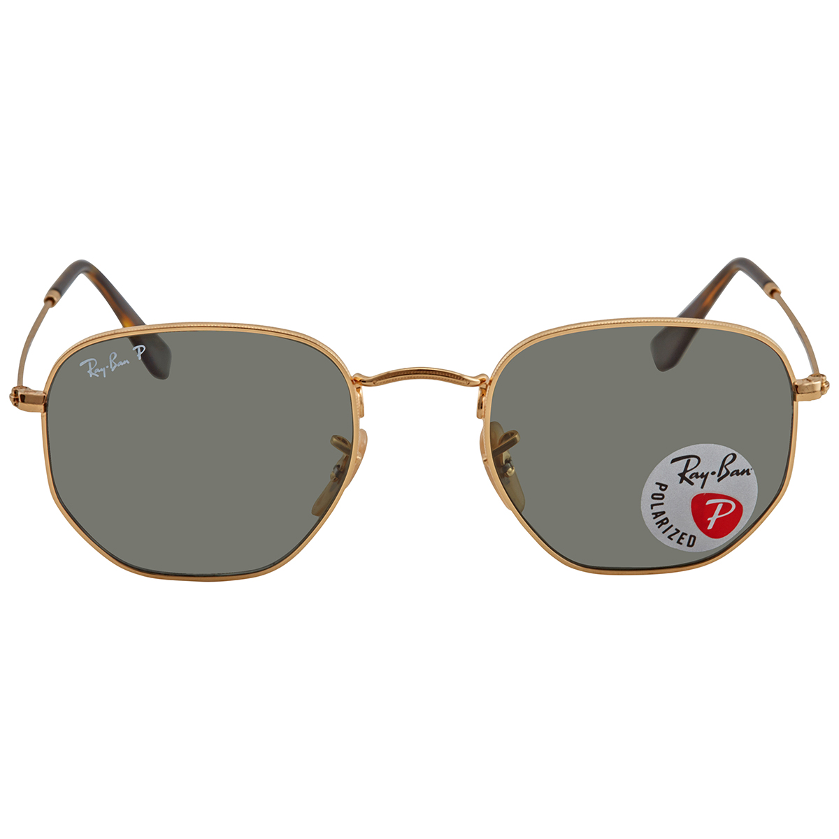 Ray-Ban Hexagonal Flat Lenses Green Classic G-15 Unisex Sunglasses