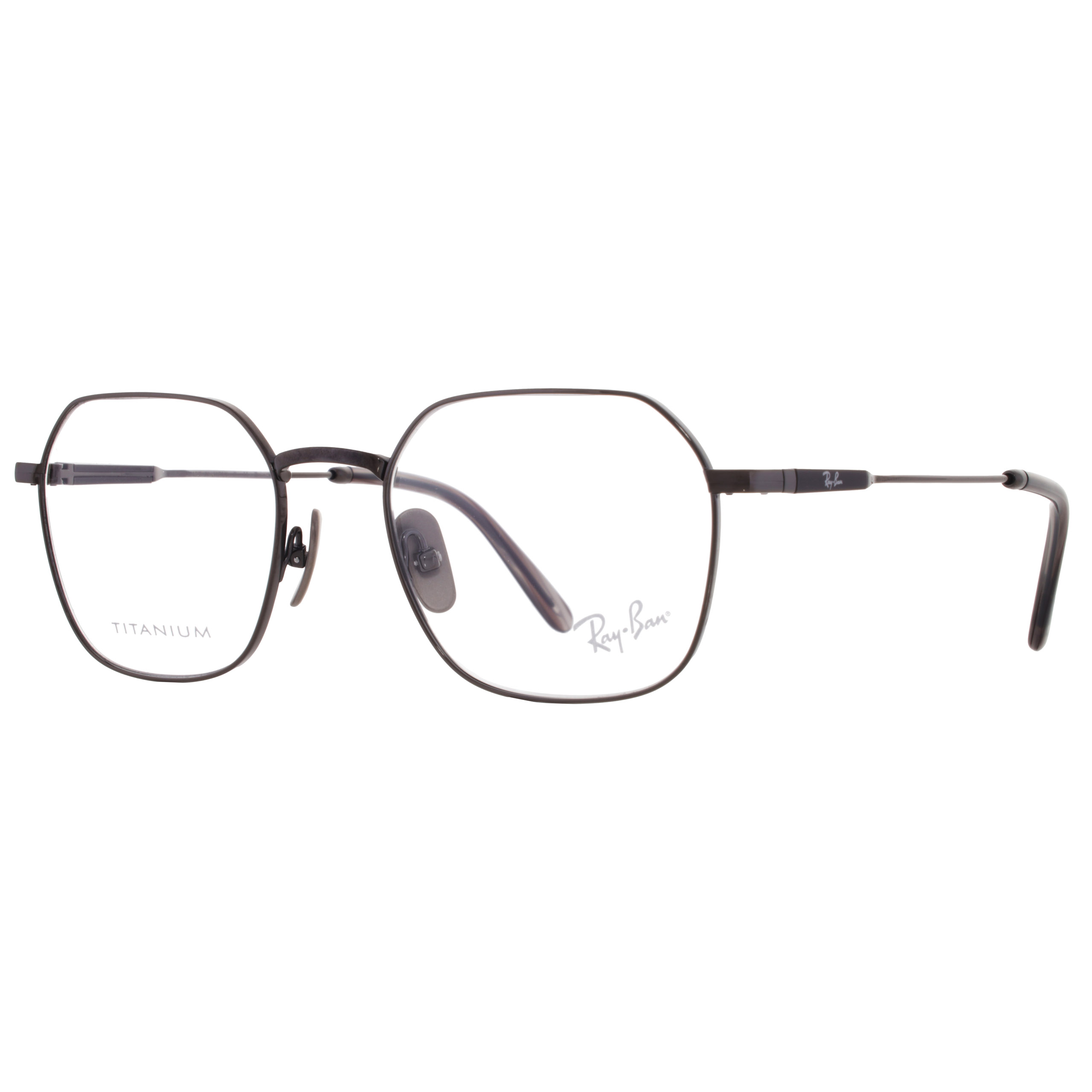 Ray-Ban JIM TITANIUM Demo Geometric Unisex Eyeglasses RX8794 1000