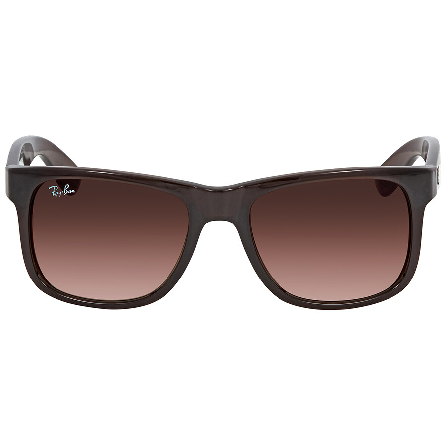 Ray Ban Justin Flash Brown Gradient Mirror Rectangular Sunglasses