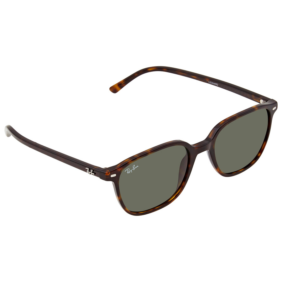 Ray Ban Leonard Green Classic G-15 Square Unisex Sunglasses Rb2193 902/31 51 In Green