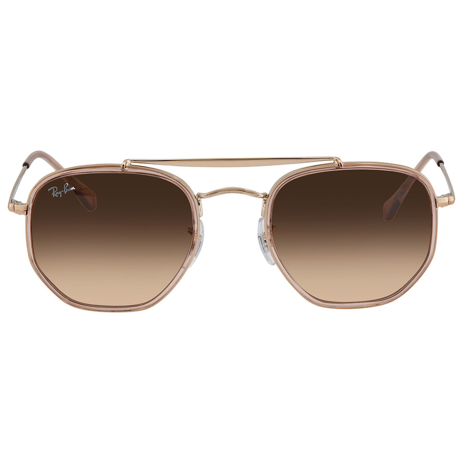 Ray-Ban Marshal II Pink/Brown Gradient Geometric Unisex Sunglasses  