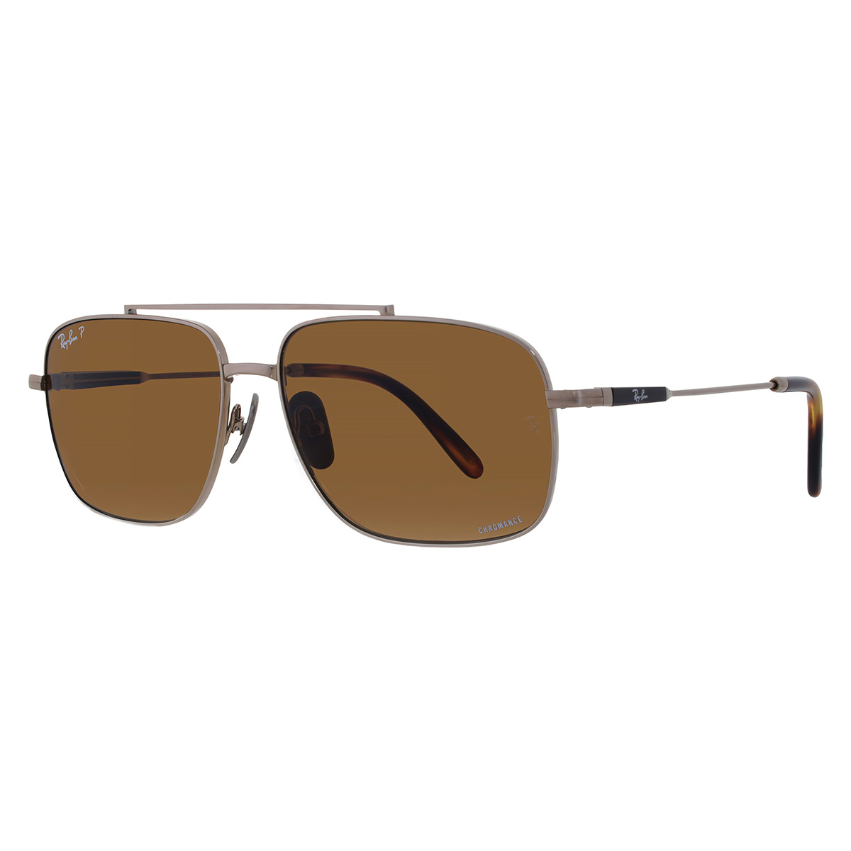 Ray-Ban MICHAEL TITANIUM Polarized Brown Navigator Unisex