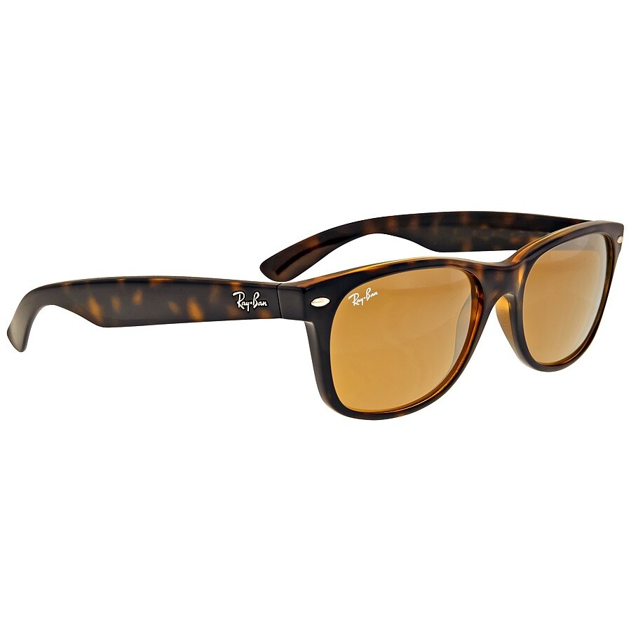 Ray Ban New Wayfarer Classic Brown Unisex Sunglasses Rb2132 710 55 In Brown / Tortoise