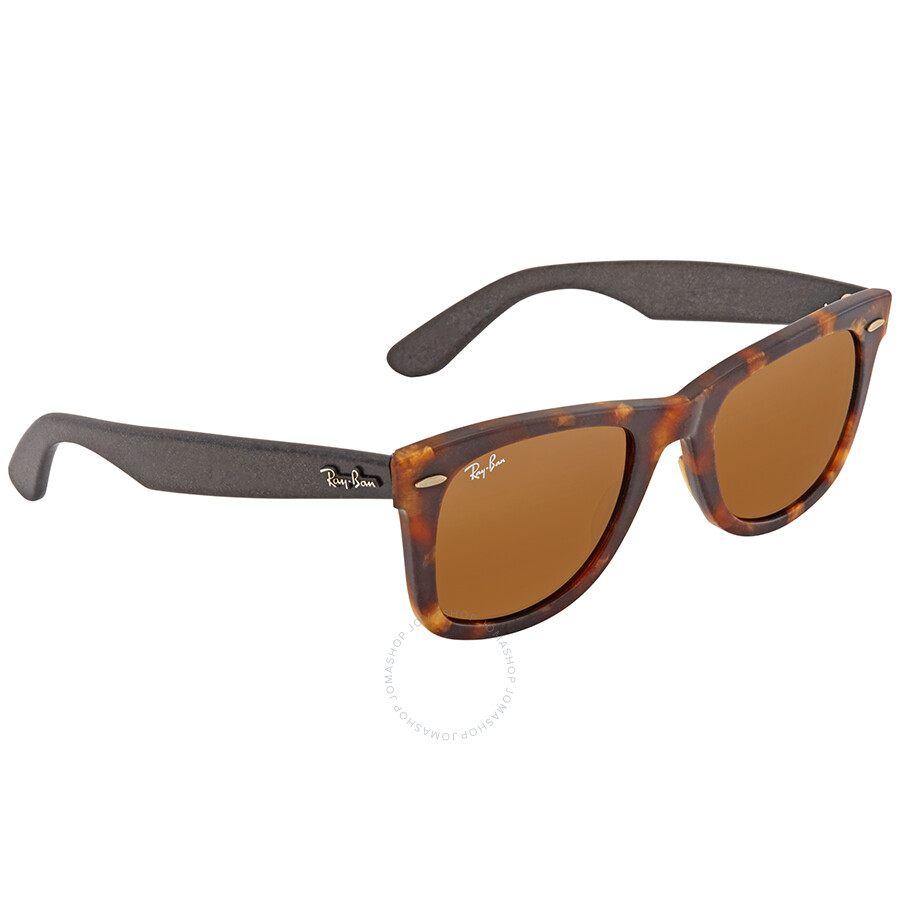 ... Ray Ban Original Wayfarer Distressed Brown Classic B-15 Wayfarer Sunglasses RB2140 1187 50 ...