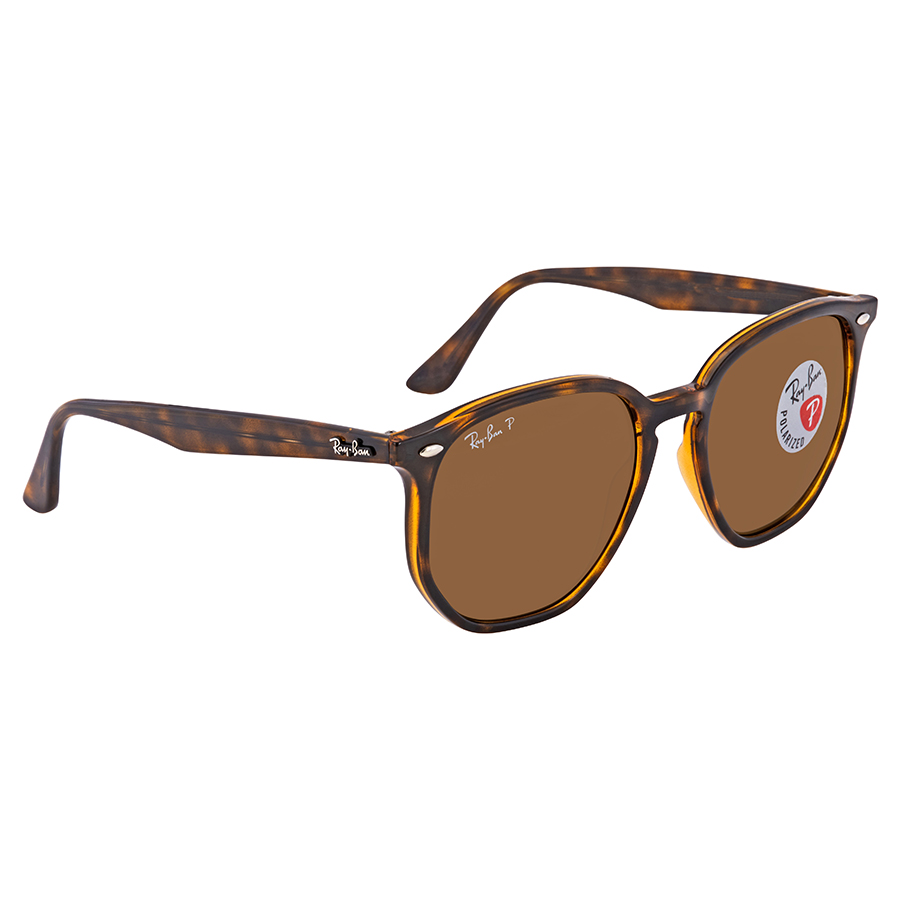 Ray-Ban Polarized Brown Classic B-15 Hexagonal Sunglasses RB4306