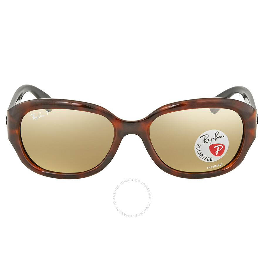 Ray Ban Polarized Brown Mirror Chromance Sunglasses RB4282CH 6281A2 55