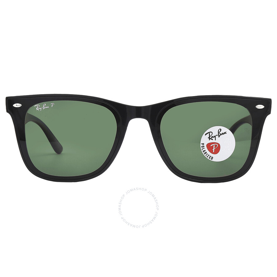 Ray Ban◆ スクエアラウンドサングラス Dark green lens Ray-Ban Sunglasses RB1969 Rectangle Silver Frame Green