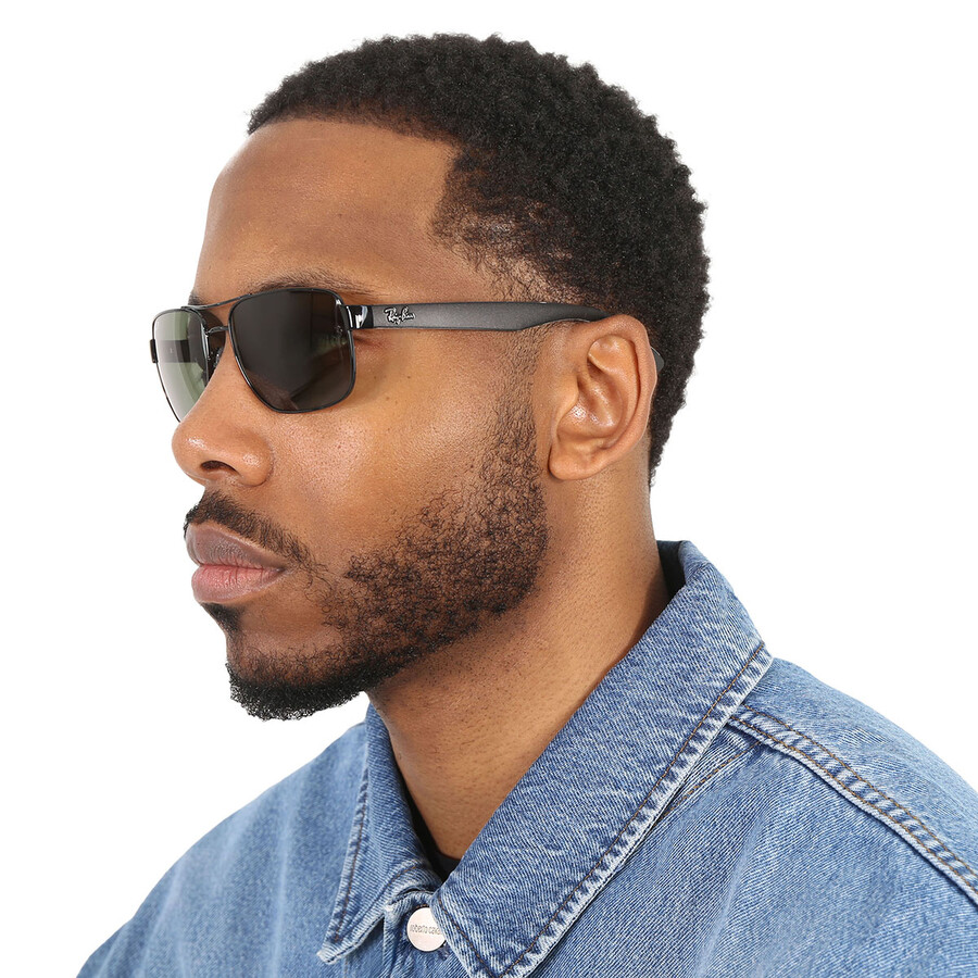 Ray Ban Polarized Green Classic G-15 Square Men's Sunglasses Rb3530 002/9a 58 In Green